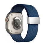단색 자석 스냅 4가닥 탄성 나일론 시계줄, 애플 워치 46mm / 49mm / 45mm / 44mm용, 애플 워치 42mm / 41mm / 40mm / 38mm용