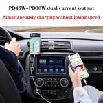 TE-P66 75W Type-C x 2 PD45W 듀얼 포트 고속 충전 차량용 충전기, TE-P66