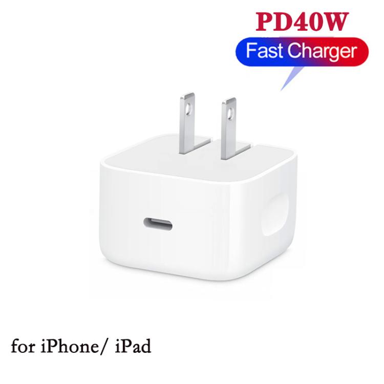 A3365 PD40W USB-C / 타입-C 인터페이스 접이식 플러그 충전기, US 플러그