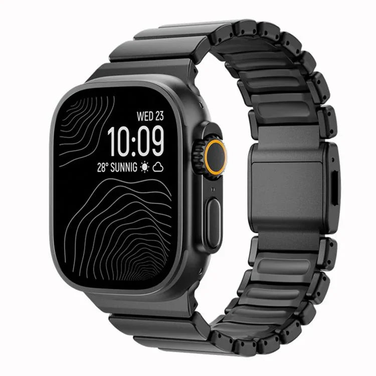 노먼 마그네틱 버클 티타늄 메탈 시계 밴드, 애플 워치 46mm / 49mm / 45mm / 44mm용