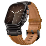 아머 스타일 가죽 시계 밴드, 애플 워치 46mm / 49mm / 45mm / 44mm용