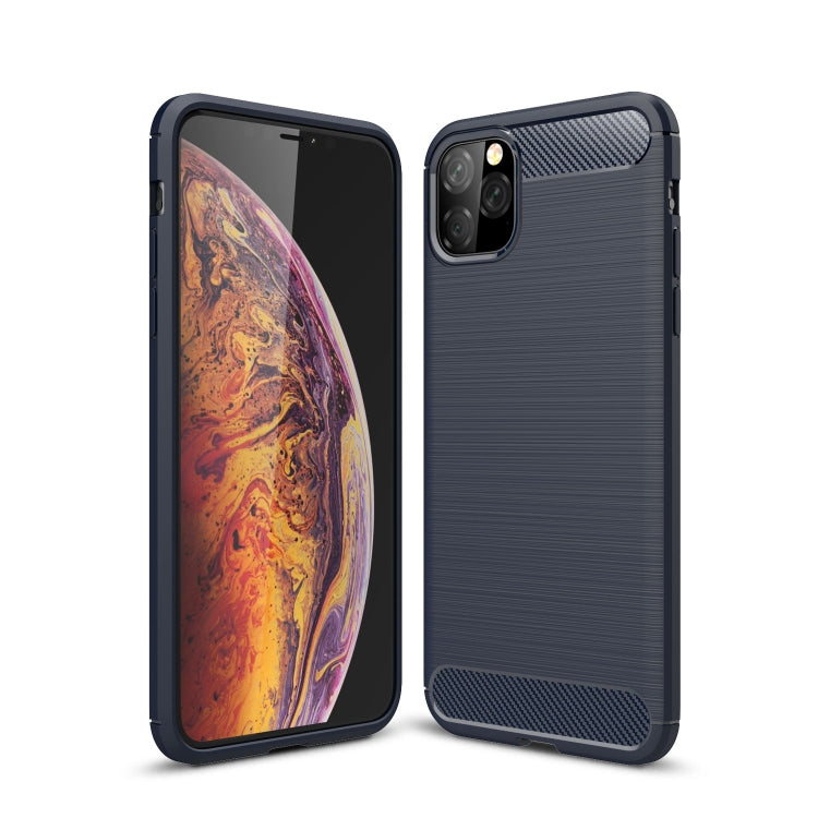 Brushed Texture Carbon Fiber TPU Case for  iPhone XI Max 2019, For iPhone 11 Pro Max