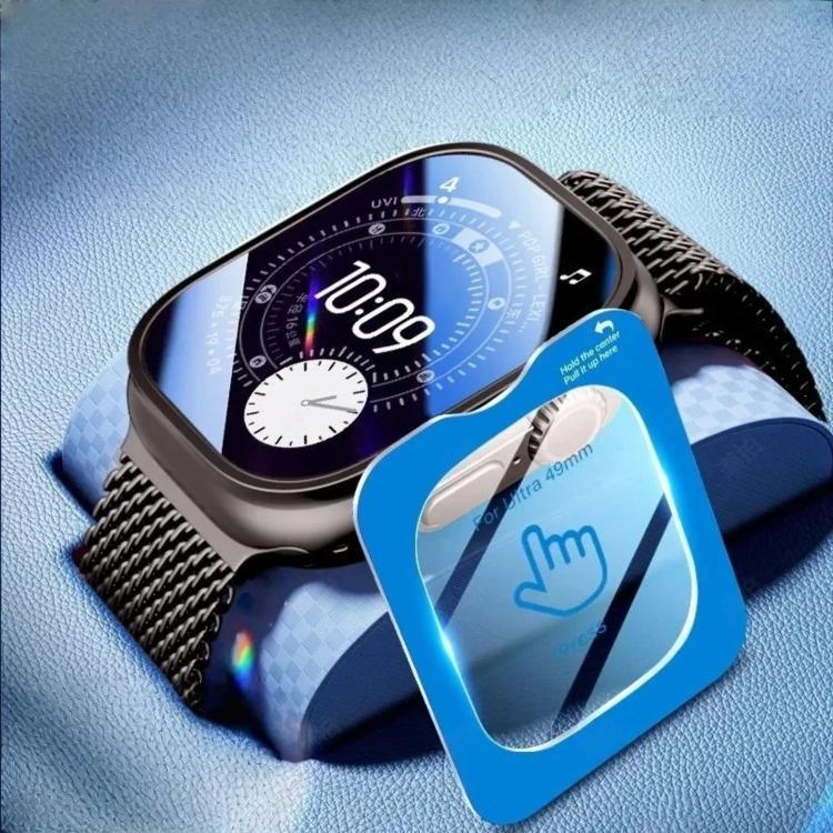 풀스크린 지문 방지 HD 위치 지정 쉬운 설치 시계 강화유리 필름, Apple Watch Ultra 3 / 2 / 1 49mm용