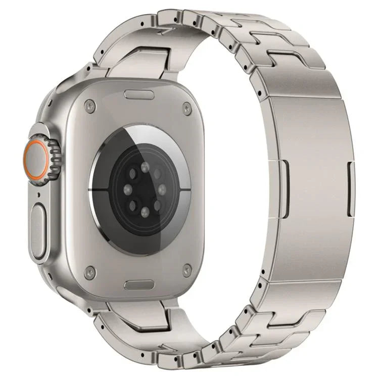 H형 퀵 릴리스 나비 버클 스테인리스 스틸 시계 밴드, Apple Watch 44mm / 45mm / 46mm / 49mm용, Apple Watch 42mm / 41mm / 40mm / 38mm용