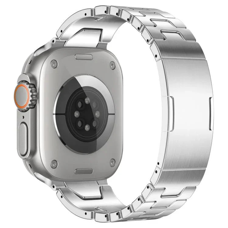 H형 퀵 릴리스 나비 버클 스테인리스 스틸 시계 밴드, Apple Watch 44mm / 45mm / 46mm / 49mm용, Apple Watch 42mm / 41mm / 40mm / 38mm용