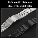H형 퀵 릴리스 나비 버클 스테인리스 스틸 시계 밴드, Apple Watch 44mm / 45mm / 46mm / 49mm용, Apple Watch 42mm / 41mm / 40mm / 38mm용