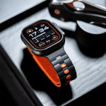 말 무늬 싱글 핀 자석 실리콘 시계 밴드, 애플 워치 46mm / 49mm / 45mm / 44mm용