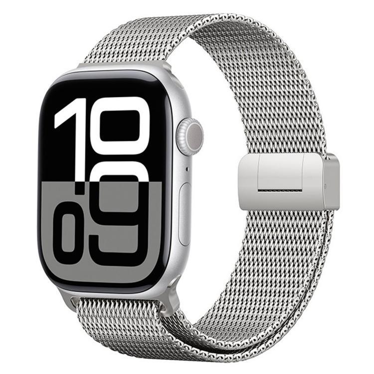 밀라네제 자석 버클 풀 티타늄 메탈 시계 밴드, 애플 워치 46mm / 49mm / 45mm / 44mm용