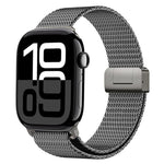밀라네제 자석 버클 풀 티타늄 메탈 시계 밴드, 애플 워치 46mm / 49mm / 45mm / 44mm용
