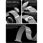 밀라네제 자석 버클 풀 티타늄 메탈 시계 밴드, 애플 워치 46mm / 49mm / 45mm / 44mm용