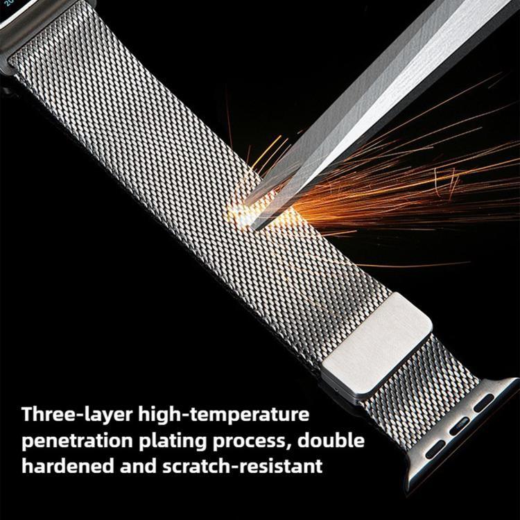 밀라네제 자석 버클 풀 티타늄 메탈 시계 밴드, 애플 워치 46mm / 49mm / 45mm / 44mm용