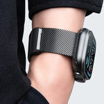밀라네제 자석 버클 풀 티타늄 메탈 시계 밴드, 애플 워치 46mm / 49mm / 45mm / 44mm용