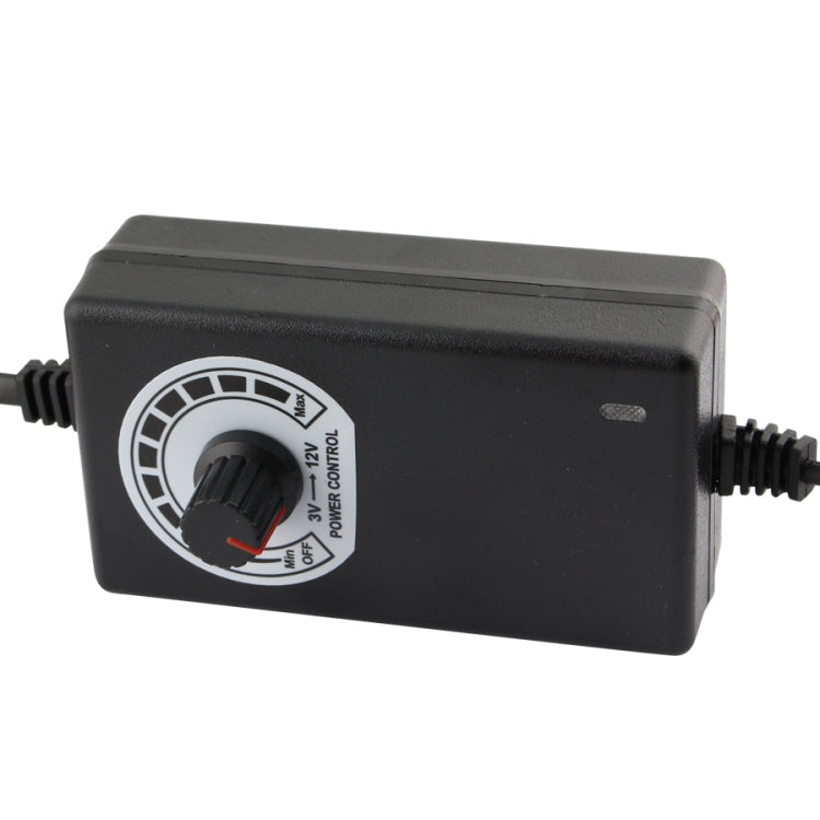 12V Adjustable Power Supply Adapter AC DC 3V - 12V 2A 24W Universal Charger Voltage Regulator Driver, US Plug, EU Plug