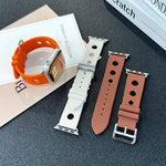 사다리 버클 구멍 실리콘 시계 밴드, 애플 워치 46mm / 49mm / 45mm / 44mm용, 애플 워치 42mm / 41mm / 40mm / 38mm용