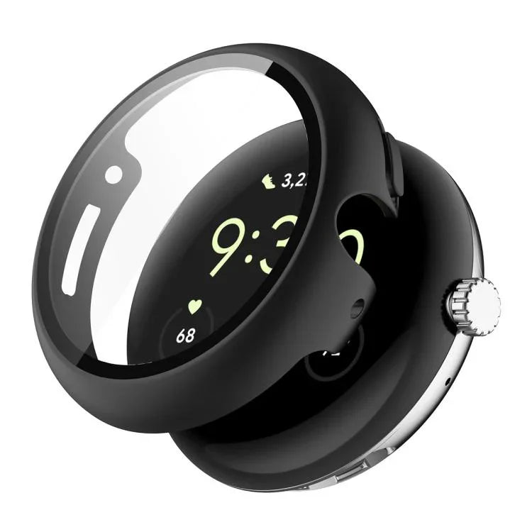 ENKAY Hat-Prince 풀 커버 강화 유리 필름 일체형 PC 시계 커버, Google Pixel Watch 4 45mm용, Google Pixel Watch 4 41mm용
