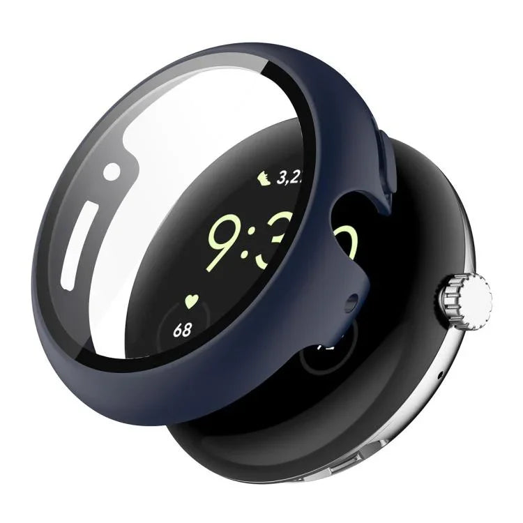 ENKAY Hat-Prince 풀 커버 강화 유리 필름 일체형 PC 시계 커버, Google Pixel Watch 4 45mm용, Google Pixel Watch 4 41mm용