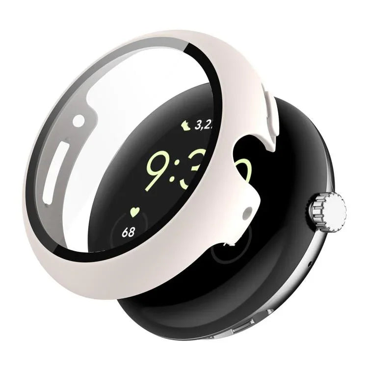 ENKAY Hat-Prince 풀 커버 강화 유리 필름 일체형 PC 시계 커버, Google Pixel Watch 4 45mm용, Google Pixel Watch 4 41mm용