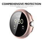 ENKAY Hat-Prince 풀 커버 강화 유리 필름 일체형 PC 시계 커버, Google Pixel Watch 4 45mm용, Google Pixel Watch 4 41mm용