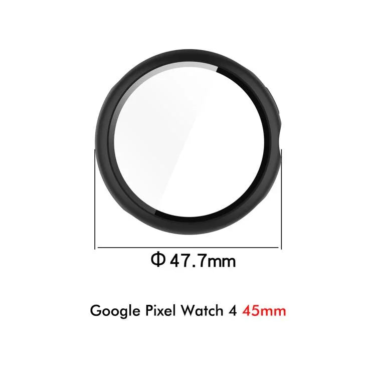 ENKAY Hat-Prince 풀 커버 강화 유리 필름 일체형 PC 시계 커버, Google Pixel Watch 4 45mm용, Google Pixel Watch 4 41mm용