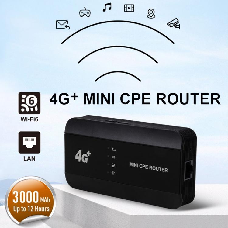 M10-LW RJ45 포트 WPS 기능 SIM 카드 슬롯 WIFI6 휴대용 4G 라우터 WiFi 핫스팟 미국 버전, M10-LW