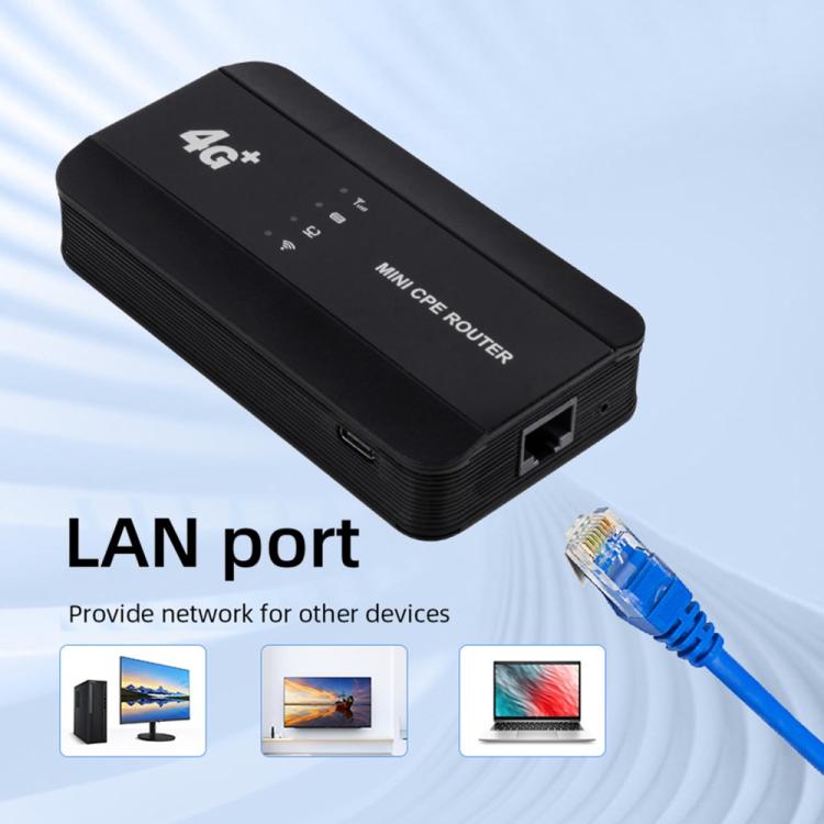 M10-LW RJ45 포트 WPS 기능 SIM 카드 슬롯 WIFI6 휴대용 4G 라우터 WiFi 핫스팟 미국 버전, M10-LW