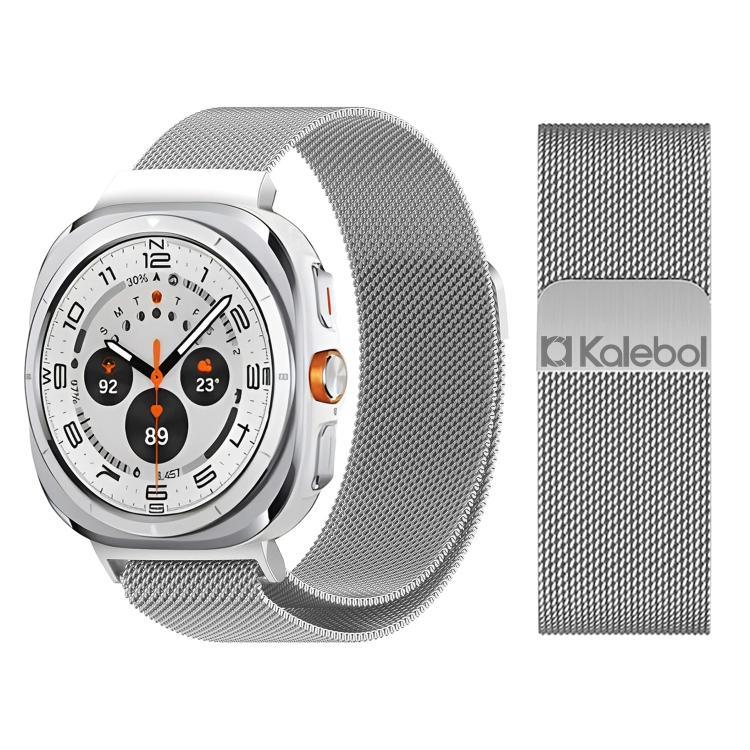 칼레볼 밀란 마그네틱 스테인리스 스틸 시계 밴드, 삼성 갤럭시 Watch Ultra 47mm / Ultra 2025용