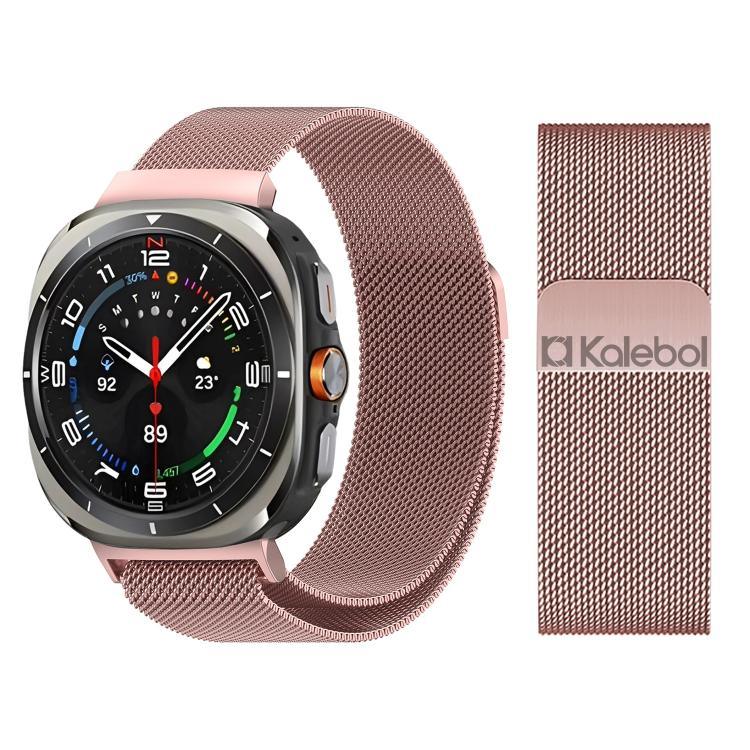 칼레볼 밀란 마그네틱 스테인리스 스틸 시계 밴드, 삼성 갤럭시 Watch Ultra 47mm / Ultra 2025용