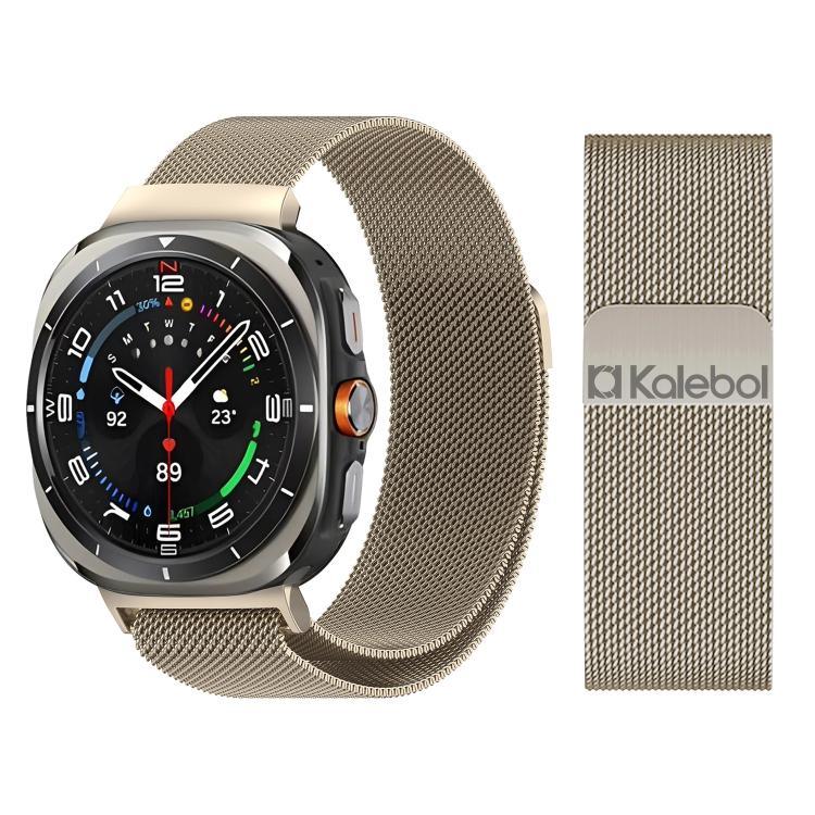 칼레볼 밀란 마그네틱 스테인리스 스틸 시계 밴드, 삼성 갤럭시 Watch Ultra 47mm / Ultra 2025용