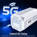 WAVLINK WNF100X3NR-B Global Version Nano SIM Slot 5G NR CPE Router WiFi 6 , Specifications:US Plug, WNF100X3NR-B