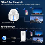 WAVLINK WNF100X3NR-B Global Version Nano SIM Slot 5G NR CPE Router WiFi 6 , Specifications:US Plug, WNF100X3NR-B