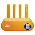 WR860-E SIM 카드 슬롯 포함 무선 리피터 4 안테나 4 이더넷 포트 4G LTE WiFi 6 라우터, 화이트, 오렌지