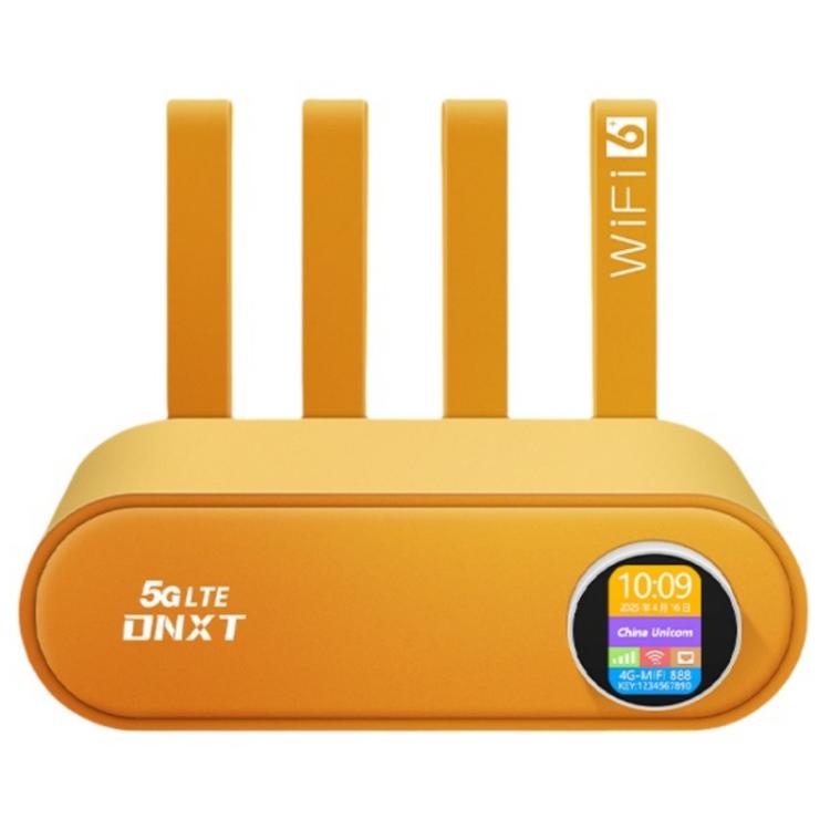 WR860-E SIM 카드 슬롯 포함 무선 리피터 4 안테나 4 이더넷 포트 4G LTE WiFi 6 라우터, 화이트, 오렌지