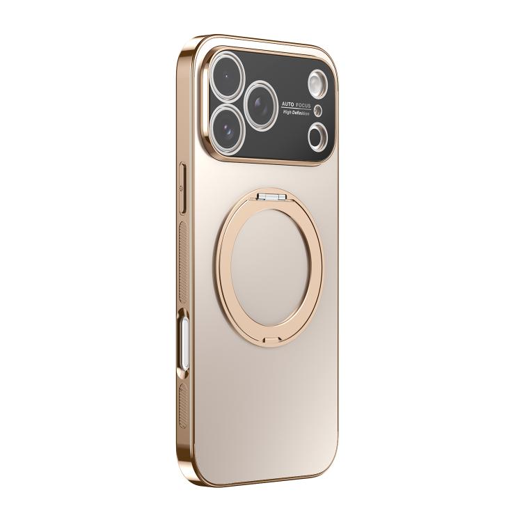 360도 회전 홀더 MagSafe 전기 도금 휴대폰 케이스 렌즈 커버 포함, 아이폰 17 프로 맥스용, 아이폰 17 프로용, 아이폰 17용, 아이폰 에어용, 아이폰 16 프로 맥스용, 아이폰 16 프로용