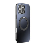360도 회전 홀더 MagSafe 전기 도금 휴대폰 케이스 렌즈 커버 포함, 아이폰 17 프로 맥스용, 아이폰 17 프로용, 아이폰 17용, 아이폰 에어용, 아이폰 16 프로 맥스용, 아이폰 16 프로용