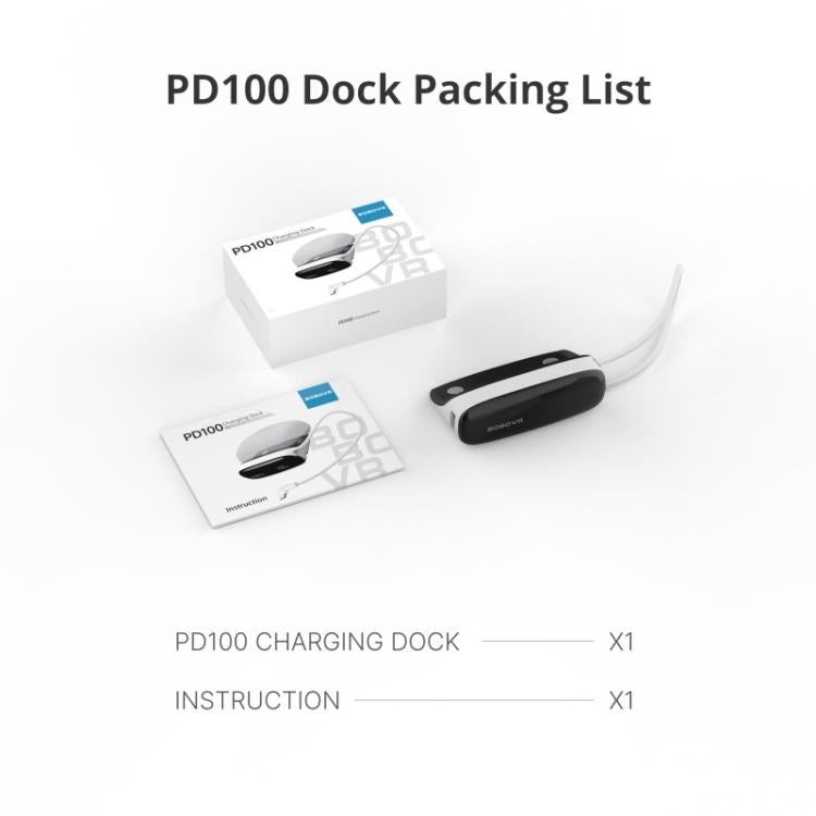 BOBOVR PD100 30W 고속 충전 허브 BOBOVR B100 배터리 팩 확장 도크 내장 타입-C 케이블 포함, PD100