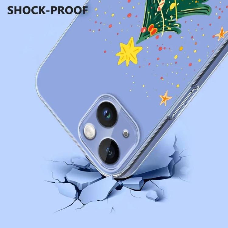 Christmas-themed Printed TPU Phone Case, For iPhone 15