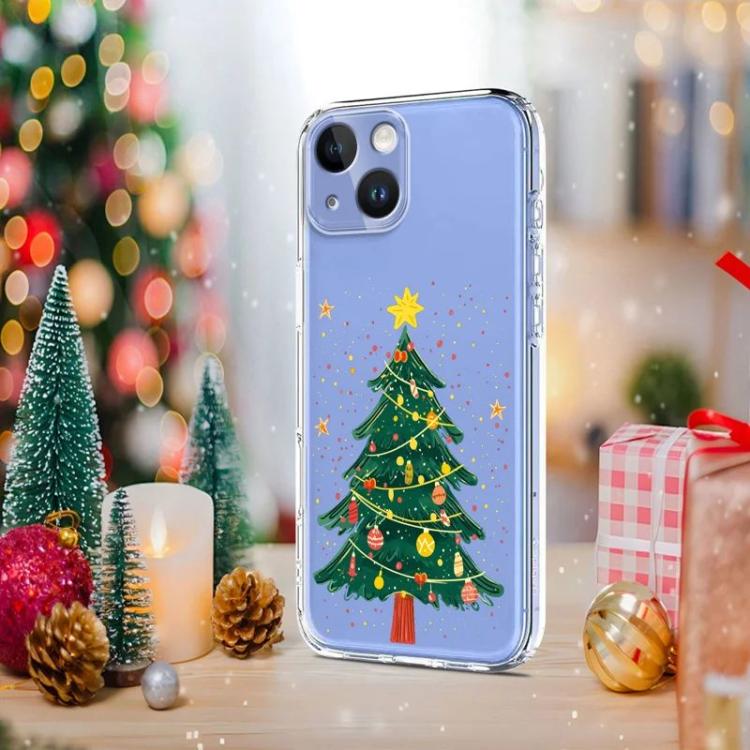 Christmas-themed Printed TPU Phone Case, For iPhone 15