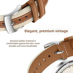 천연 가죽 컬러 블록 새들 시계 밴드, 애플 워치 46mm / 49mm / 45mm / 44mm용, 애플 워치 42mm / 41mm / 40mm / 38mm용