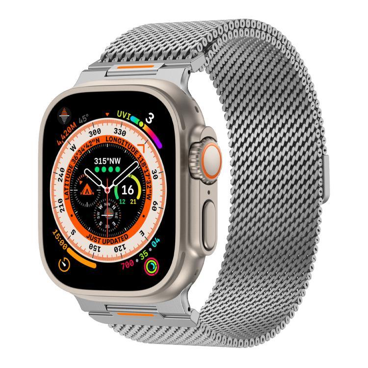 Vitality 거친 메시 밀라노 마그네틱 시계 밴드, Apple Watch 42 / 44 / 45 / 46 / 49mm용