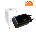 TE-PD46 GaN 100W PD 45W 완전 호환 프로토콜 충전기, 유럽 플러그