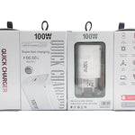 TE-PD46 GaN 100W PD 45W 완전 호환 프로토콜 충전기, 유럽 플러그