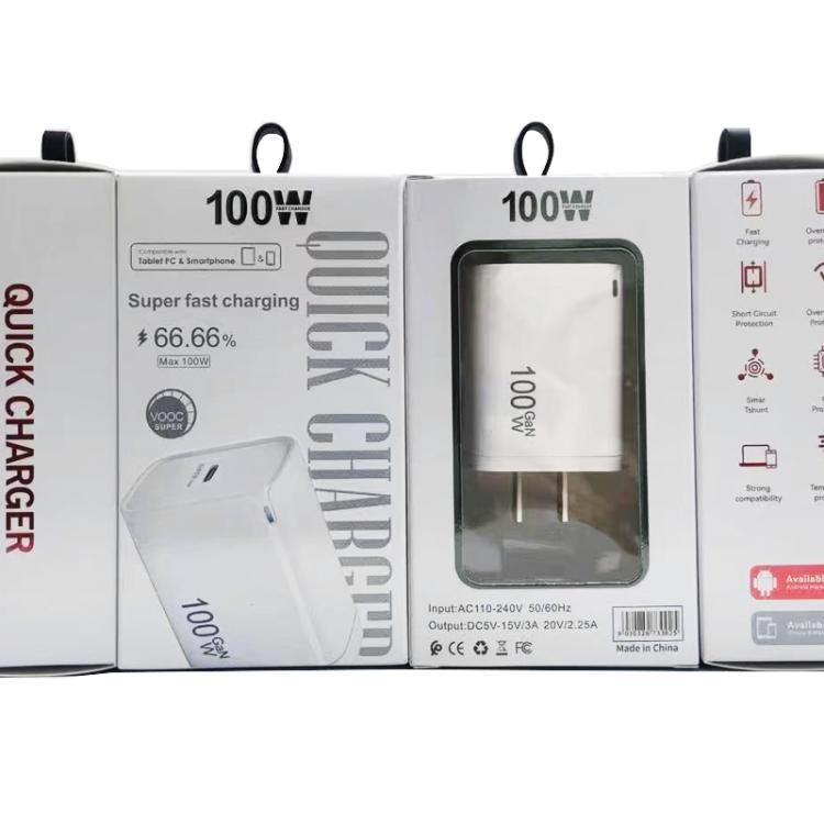 TE-PD46 GaN 100W PD 45W 완전 호환 프로토콜 충전기, 미국 플러그
