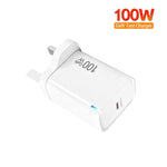 TE-PD46 GaN 100W PD 45W 완전 호환 프로토콜 충전기, 영국 플러그