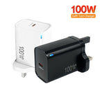 TE-PD46 GaN 100W PD 45W 완전 호환 프로토콜 충전기, 영국 플러그