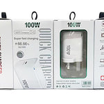 TE-PD46 GaN 100W PD 45W 완전 호환 충전기 및 타입-C to 타입-C 데이터 케이블, 영국 플러그