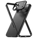 알루미늄 합금 하이브리드 실리콘 엣지 얇은 쿨링 폰 프레임 케이스 메탈 렌즈 프레임 포함, iPhone 17 Pro Max용, iPhone 17 Pro용