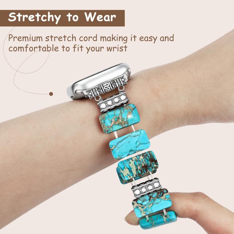 임페리얼 스톤 세라믹 팔찌 시계 밴드, 애플 워치 46mm / 49mm / 45mm / 44mm용, 애플 워치 42mm / 41mm / 40mm / 38mm용
