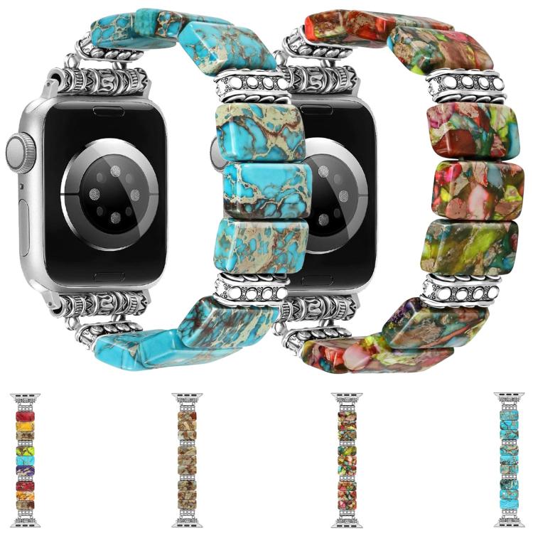 임페리얼 스톤 세라믹 팔찌 시계 밴드, 애플 워치 46mm / 49mm / 45mm / 44mm용, 애플 워치 42mm / 41mm / 40mm / 38mm용