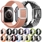 모던 스타일 자석 버클 직조 나일론 시계 밴드, Apple Watch 46mm / 49mm / 45mm / 44mm용, Apple Watch 42mm / 41mm / 40mm / 38mm용