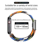 모던 스타일 자석 버클 직조 나일론 시계 밴드, Apple Watch 46mm / 49mm / 45mm / 44mm용, Apple Watch 42mm / 41mm / 40mm / 38mm용
